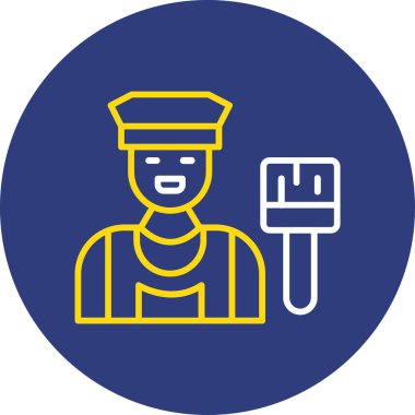 polis simgesi vektör illüstrasyonu