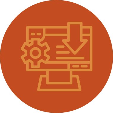 Ayarlama. Web simgesi basit illüstrasyon