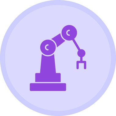 Robot gibi. Web simgesi basit illüstrasyon