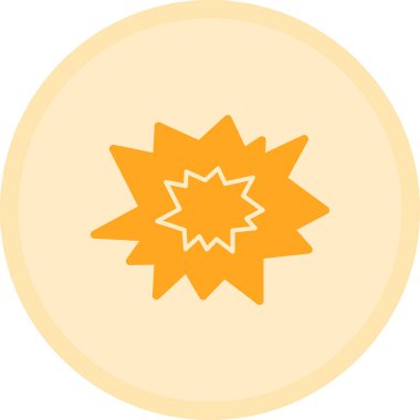 Bir yıldız simgesinin vektör illüstrasyonu