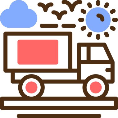 - Araba. Web simgesi vektör illüstrasyonu