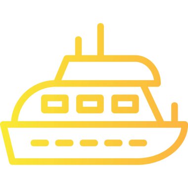 Tekne. Web simgesi basit illüstrasyon