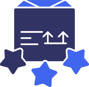 kutu simgesi ile doldurulmuş - taslak biçimi