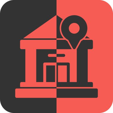 vektör evi simgesi, vektör illüstrasyonu