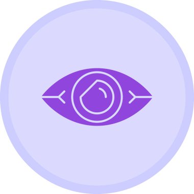 Modern b 'nin vektör illüstrasyonu göz simgesinden yoksun