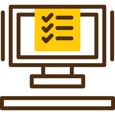 dizüstü bilgisayar kontrol simgesi - taslak biçimi