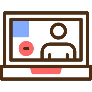 çevrimiçi alışveriş simgesi vektör illüstrasyonu