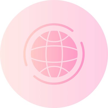 Küresel simge vektör illüstrasyonu