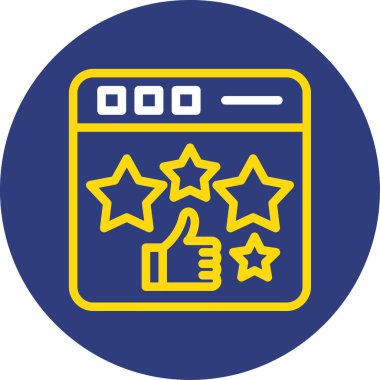 derecelendirme web simgesi basit illüstrasyon