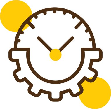 Saat. Web simgesi basit illüstrasyon