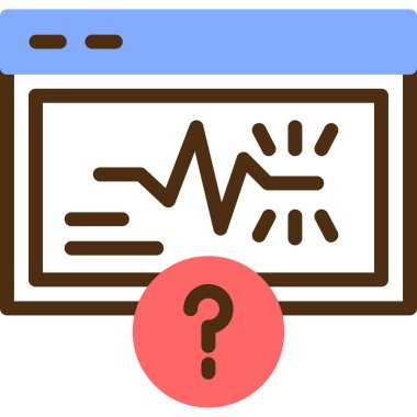 tıbbi rapor web simgesi basit illüstrasyon