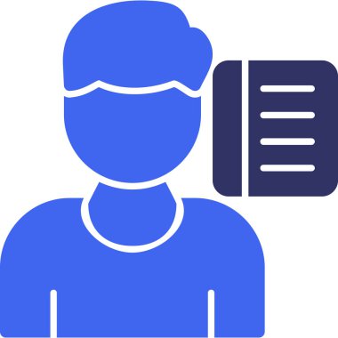 Adamım. Web simgesi basit illüstrasyon