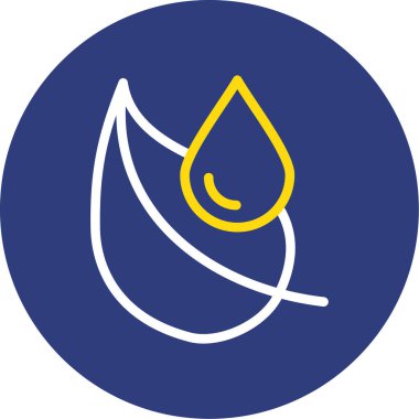 Bir yaprak simgesinin vektör illüstrasyonu