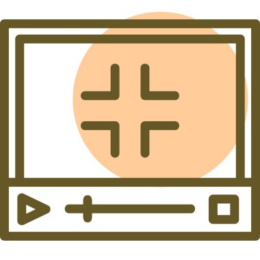 Bilgisayar. Web simgesi basit illüstrasyon