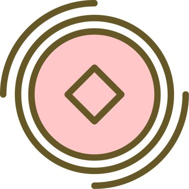 Modern bir illüstrasyonun vektör simgesi