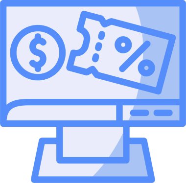 Para için. Web simgesi basit illüstrasyon