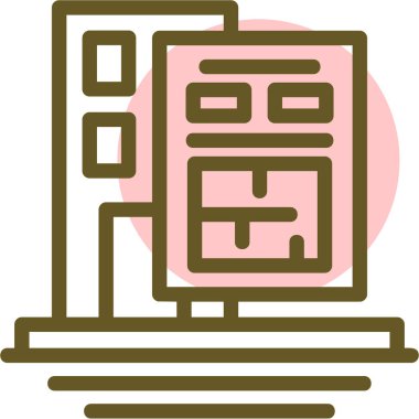 Modern bir simgenin arka planının vektör illüstrasyonu