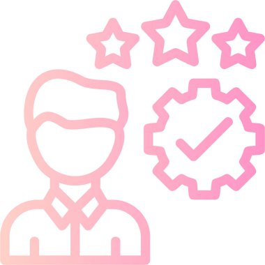 Bir yıldızın vektör illüstrasyonu