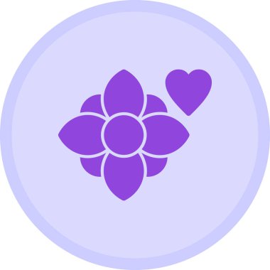 Kalp ikonu vektör illüstrasyonu