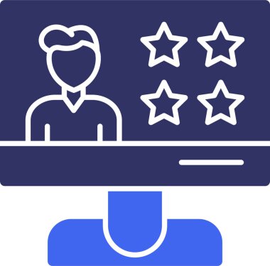 derecelendirme simgesi vektör illüstrasyonu