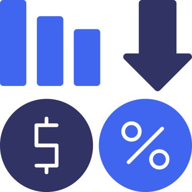 grafik işletme finans simgesi - taslak biçimi