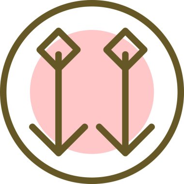 Modern bir simgenin vektör illüstrasyonu