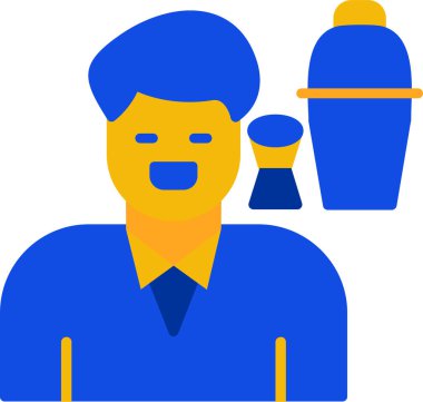 Adamım. Web simgesi basit illüstrasyon