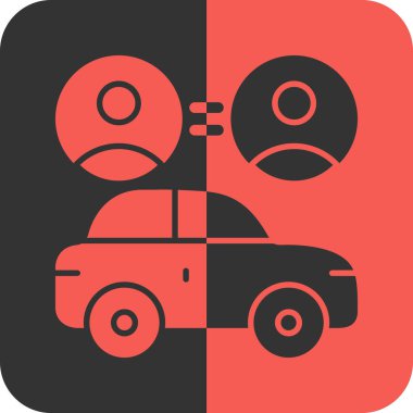 araba simgesi vektör illüstrasyonu