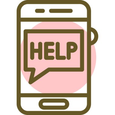 Kişisel proje ticari ve mobil tasarım için vektör simgesine yardım et