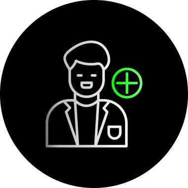 vektör doktor simgesi illüstrasyonu