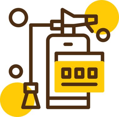 kahve makinesi simgesini, vektör çizim