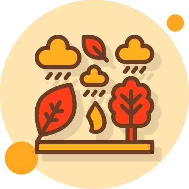 Kolayca değiştirebilen ya da düzenleyebilen hava durumu renk vektörü simgesi