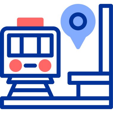 navigasyon konumu gps konum simgesi doldurulmuş - taslak biçimi