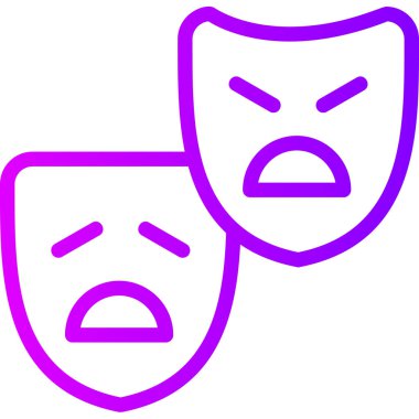 Yüz maskeleri farklı ifadeler, duygular, duygular