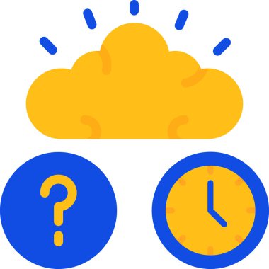 Bulut. Web simgesi basit illüstrasyon