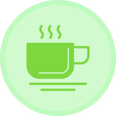 Kahve. Web simgesi basit illüstrasyon