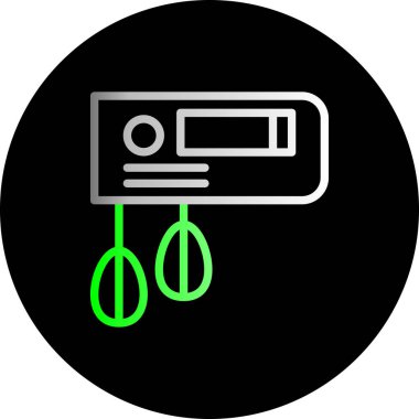 Bir müzik simgesinin vektör illüstrasyonu