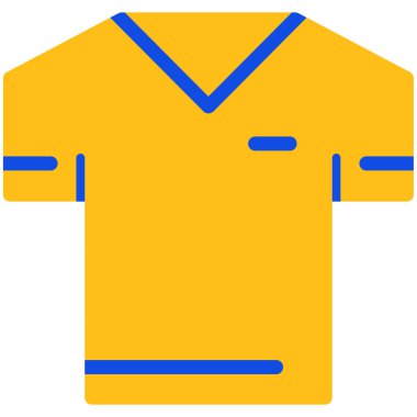 Gömlek simgesi, vektör illüstrasyonu