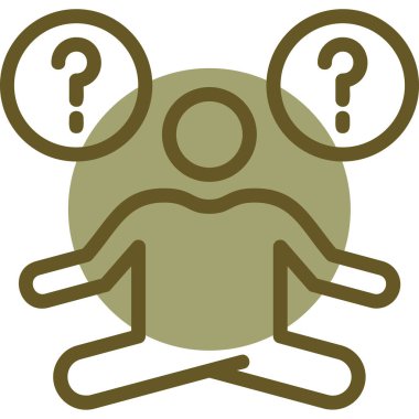 Bir erkek ve bir kadının soru işareti.