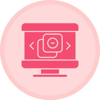 kamera simgesi vektör illüstrasyonu