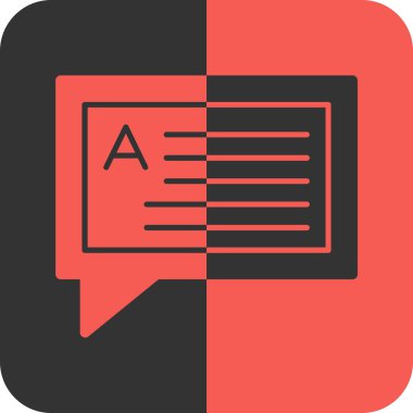 belge düz vektör simgesi