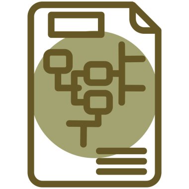 Belge. Web simgesi basit illüstrasyon