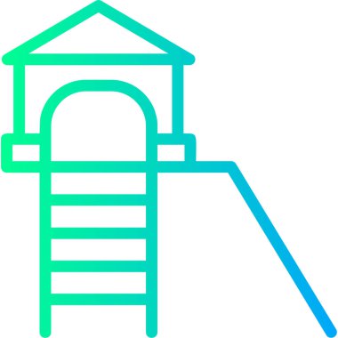 Bina. Web simgesi basit illüstrasyon