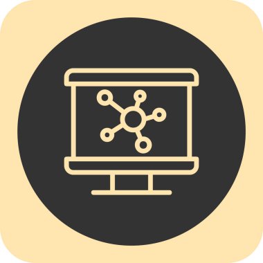 Kolayca değiştirilebilen ya da düzenlenebilen ağ vektör simgesi