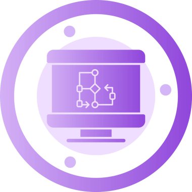 şebeke. Web simgesi basit illüstrasyon