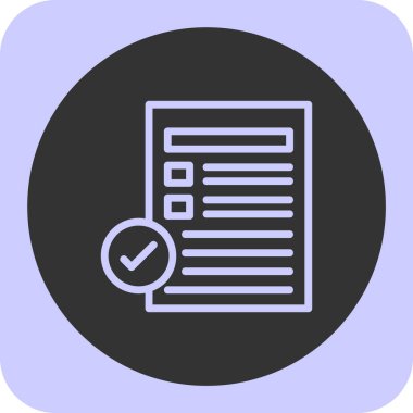 belge web simgesi, vektör illüstrasyonu