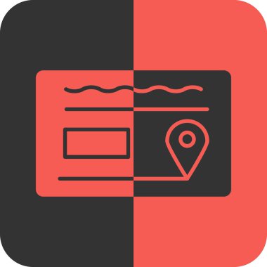 harita pin simgesi, vektör illüstrasyonu