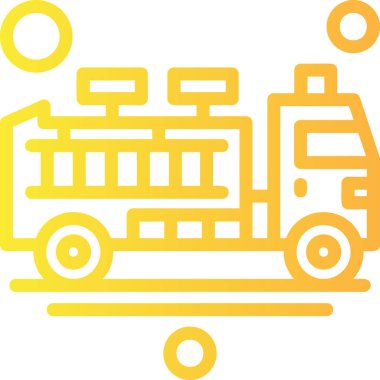 Kamyon. Web simgesi basit illüstrasyon