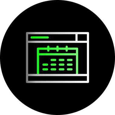 Web tarayıcı simgesi. Basit resimleme