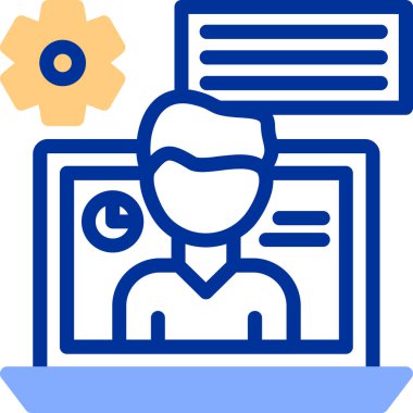 Bilgisayar. Web simgesi vektör illüstrasyonu